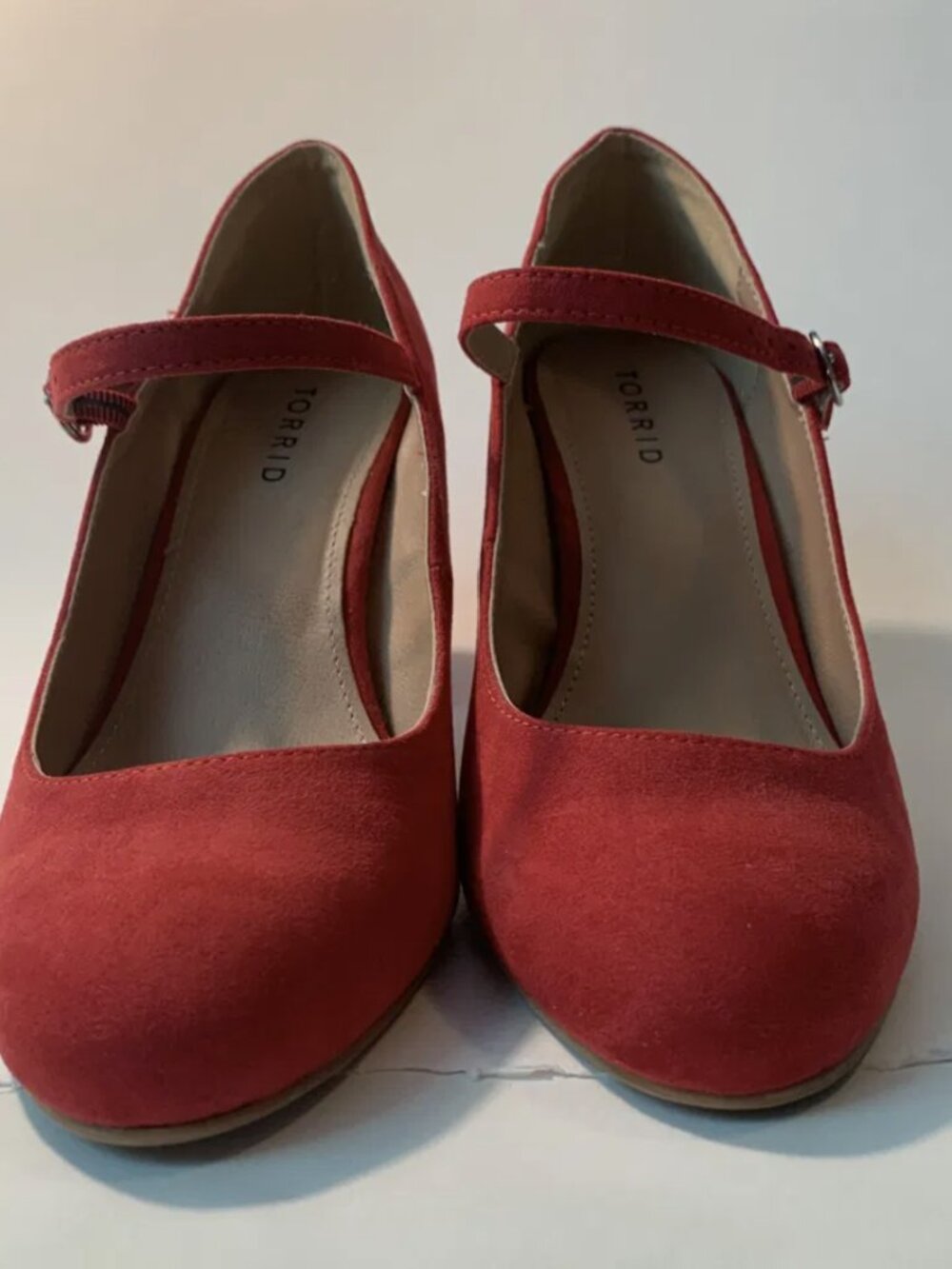 Torrid Cherry Red Mary Jane Block Heels